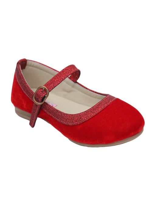 red fabric flat mary jane - 14485062 - Very Small Image - 1