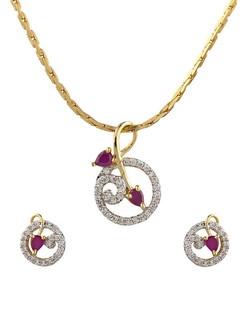 multi gold plated pendant - 14485078 - Very Small Image - 1