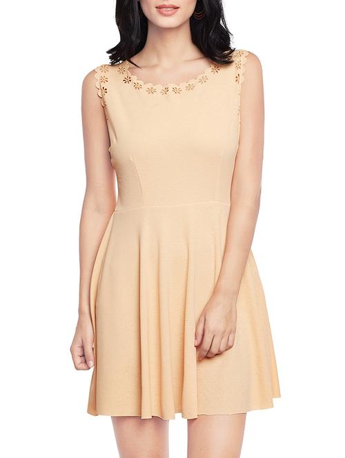 beige skater dress - 14485099 - Very Small Image - 1