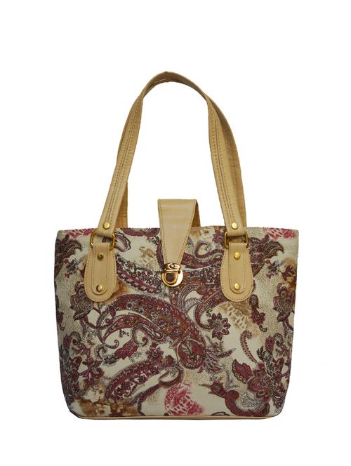 cream cotton handbag - 14485523 - Very Small Image - 1