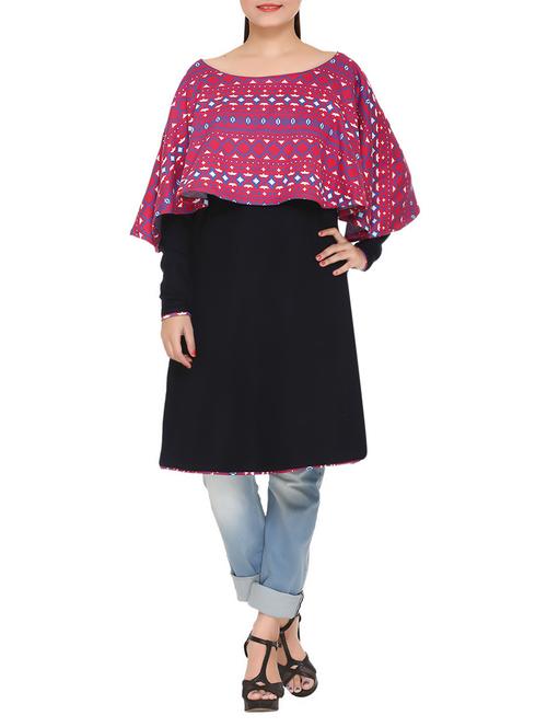 pink wool woolen kurta - 14485595 - Very Small Image - 1