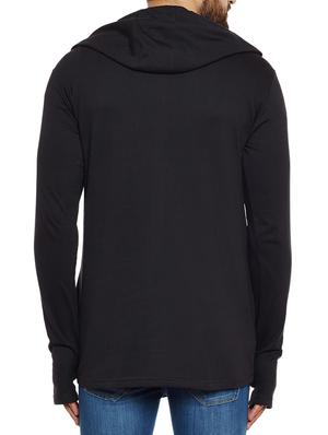 black cotton sweatshirt - 14485610 - Standard Image - 3