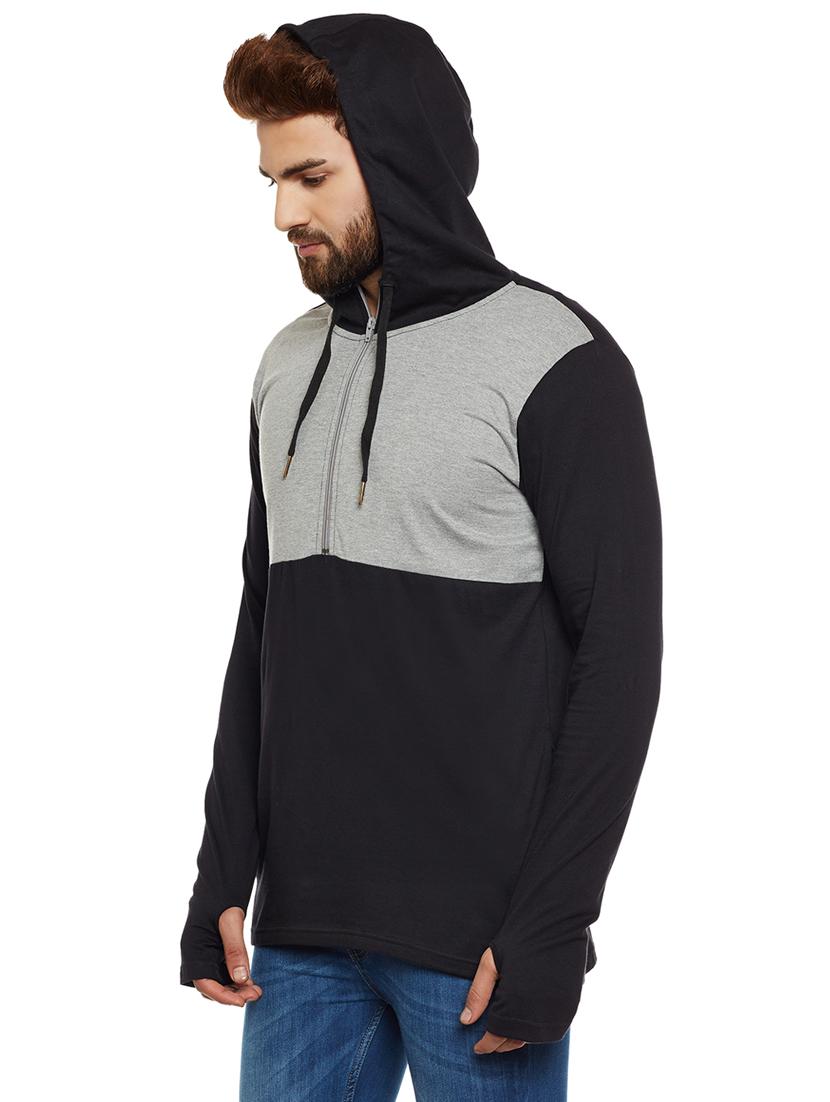 black cotton sweatshirt - 14485610 - Zoom Image - 2