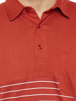 orange cotton pocket t-shirt - 14485634 - Standard Image - 4