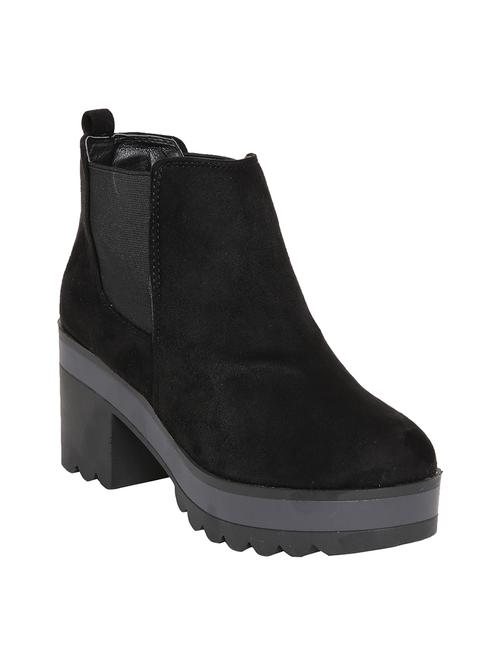 black suede ankle boot - 14485731 - Standard Image - 1