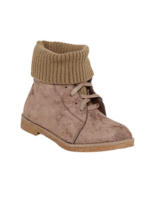 beige suede ankle boot - 14485749 - Very Small Image - 1