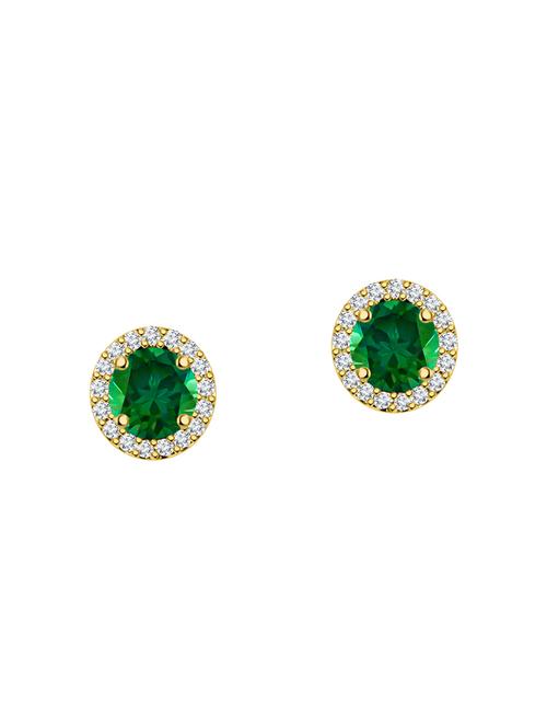 green silver plated studs (set of 5) earrings - 14485795 - Very Small Image - 1