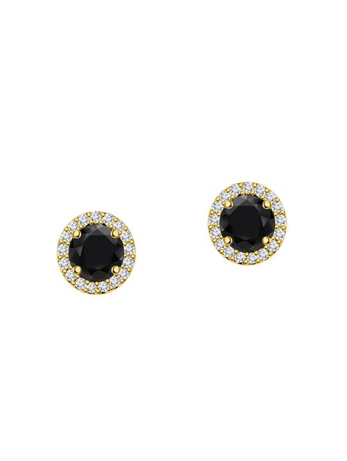 black silver plated studs (set of 5) earrings - 14485796 - Very Small Image - 1