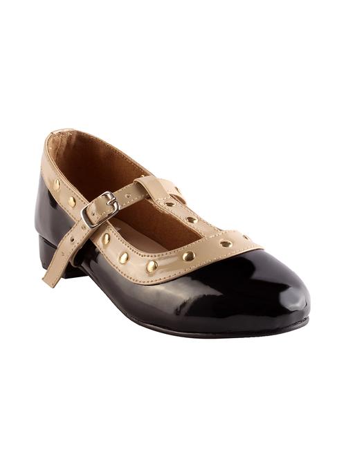 black leatherette slip on ballerina - 14485978 - Very Small Image - 1