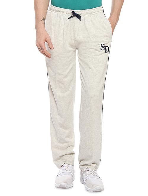 grey cotton full length track pant - 14486318 - Very Small Image - 1