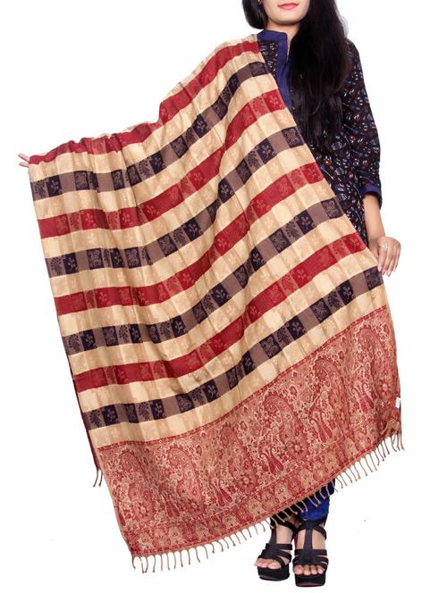 multi wool shawl - 14486462 - Very Small Image - 1