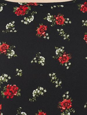 floral boat neck top - 14486478 - Standard Image - 4