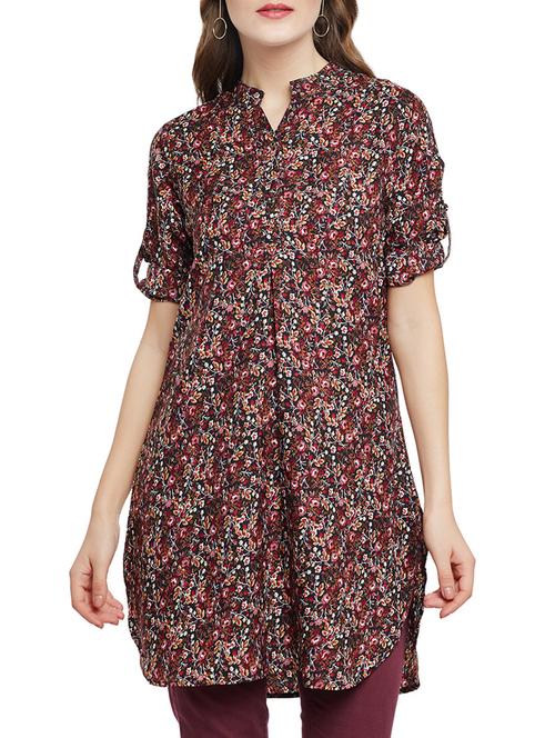red printed tunic - 14486494 - Very Small Image - 1