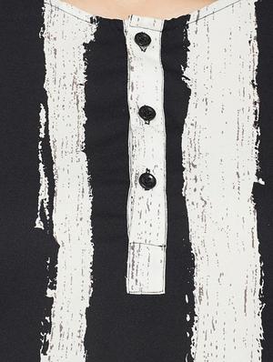 button detail striped tunic - 14486543 - Standard Image - 4