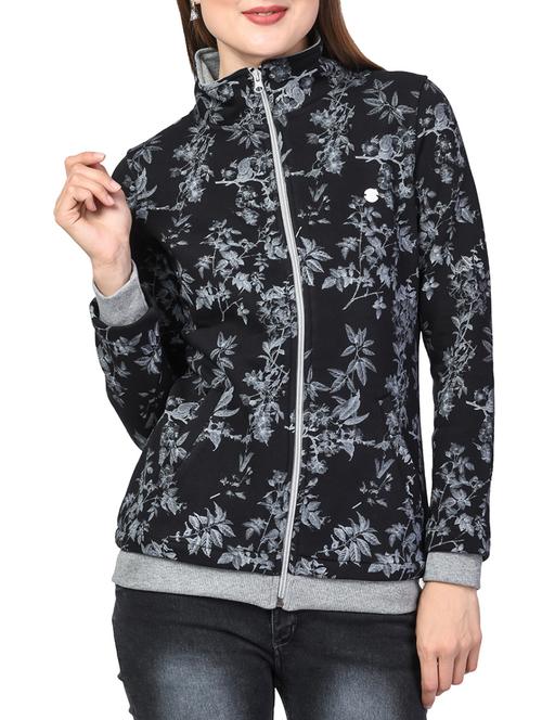black fleece sweatshirt - 14486546 - Very Small Image - 1