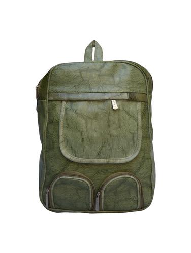 green cotton regular backpack - 14486848 - Very Small Image - 1