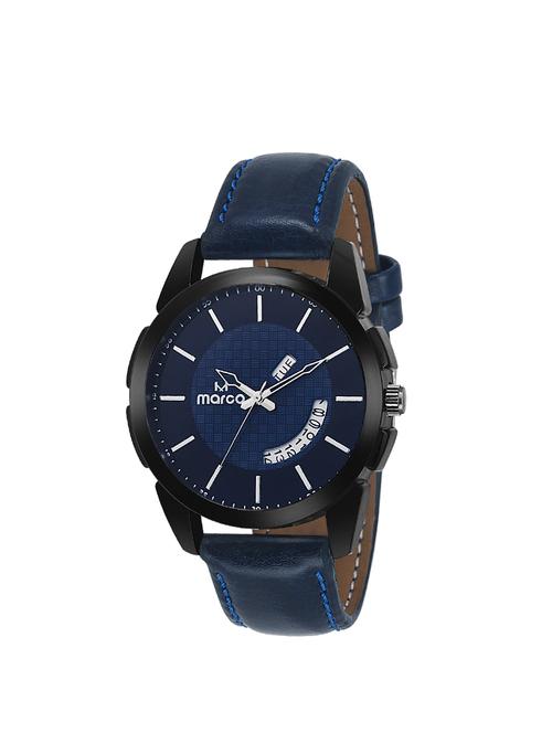 MARCO Blue Dial Blue Strap Day N Date Men's Watch - 14486935 - Very Small Image - 1