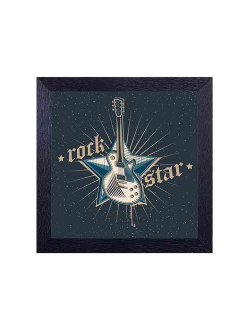 Rockstar with sparkling star Framed Poster - 14487207 - Very Small Image - 1