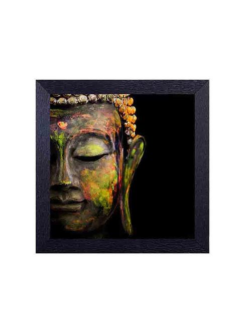 Gautam buddha in rustic colors Framed Poster - 14487265 - Very Small Image - 1