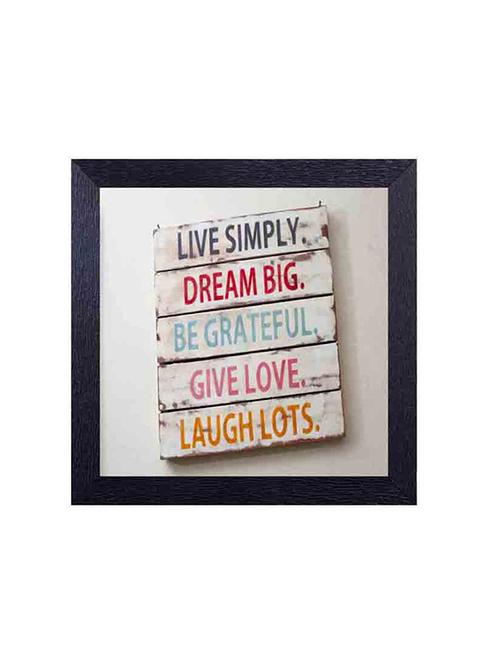 Live simple big dream Framed Poster - 14487337 - Very Small Image - 1