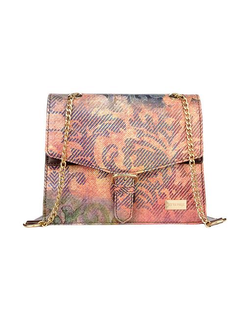 multi colored leatherette handbag - 14487977 - Very Small Image - 1