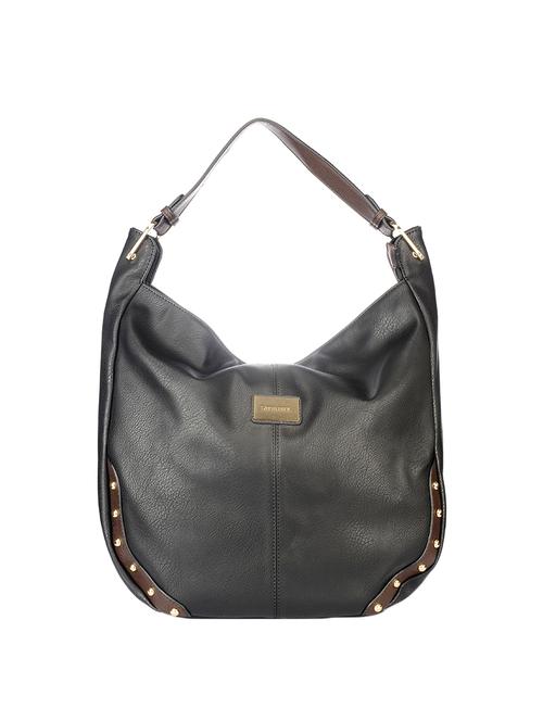 black leatherette handbag - 14487988 - Very Small Image - 1