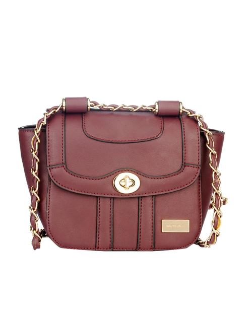 red leatherette regular sling bag - 14488011 - Very Small Image - 1