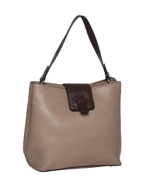 brown leatherette regular handbag - 14488024 - Very Small Image - 1