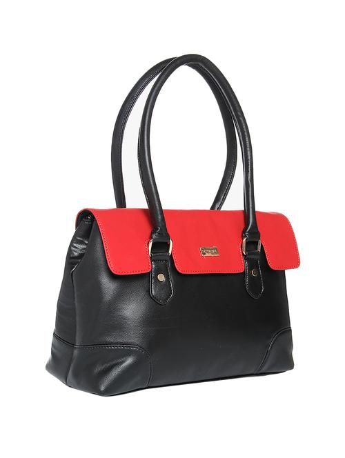 black leatherette regular handbag - 14488033 - Very Small Image - 1