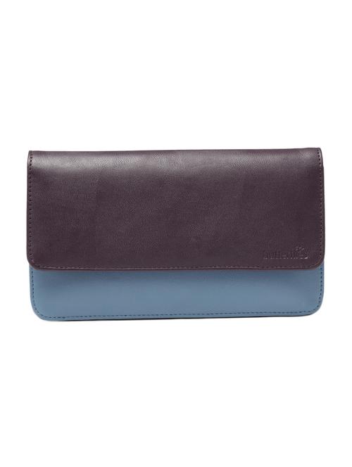 purple leatherette regular clutch - 14488055 - Very Small Image - 1