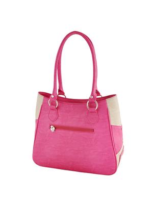 pink leatherette regular handbag - 14488097 - Standard Image - 2