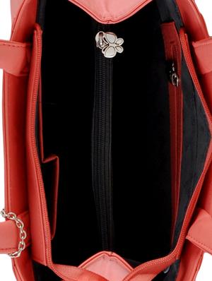 pink leatherette regular handbag - 14488107 - Standard Image - 3