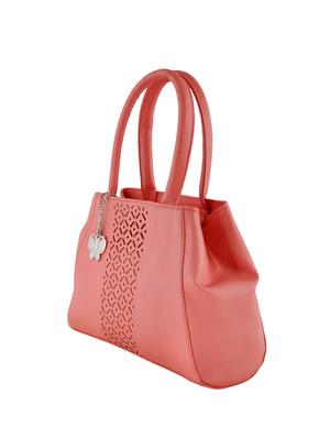pink leatherette regular handbag - 14488107 - Standard Image - 4