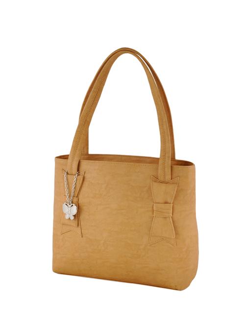 brown leatherette regular handbag - 14488120 - Very Small Image - 1