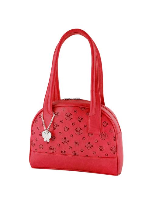 red leatherette regular handbag - 14488126 - Very Small Image - 1