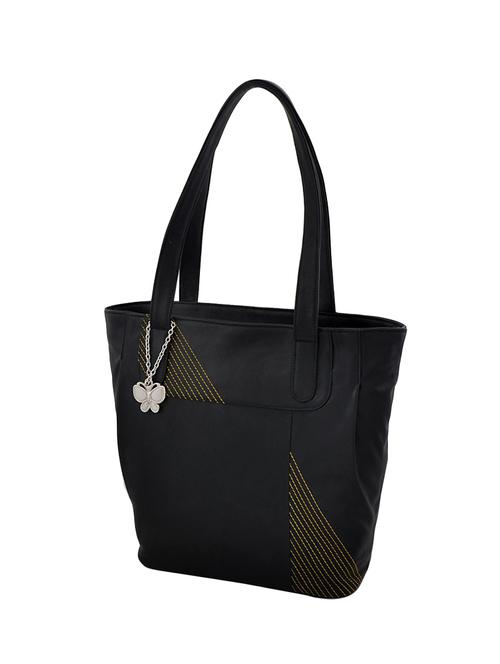 black leatherette regular handbag - 14488135 - Very Small Image - 1
