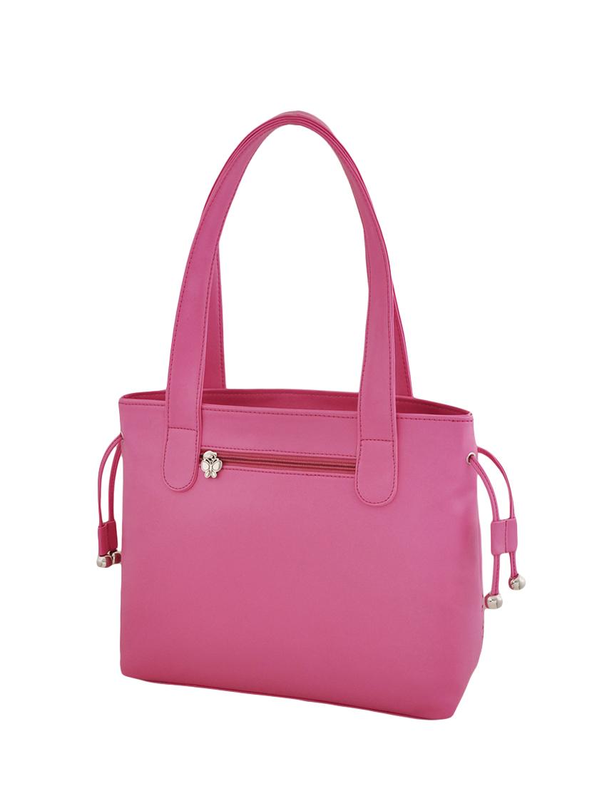 pink leatherette regular handbag - 14488141 - Zoom Image - 2