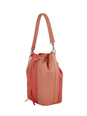 pink leatherette regular handbag - 14488144 - Standard Image - 4