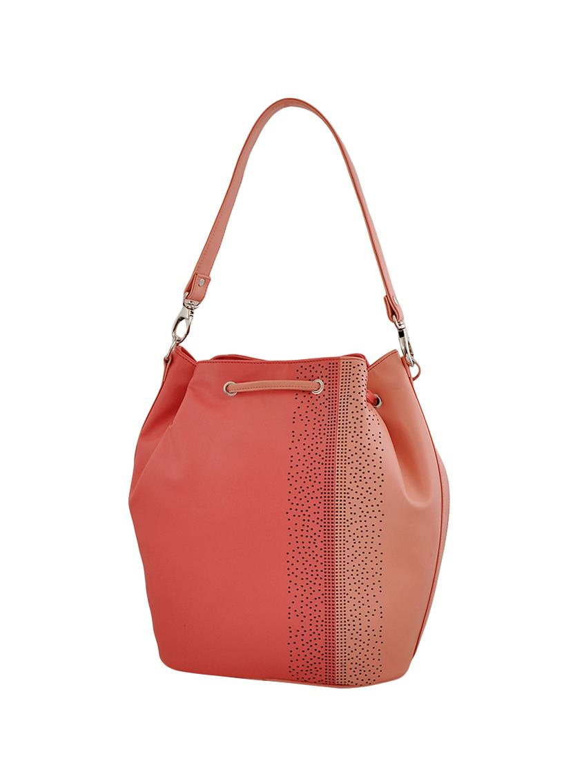 pink leatherette regular handbag - 14488144 - Zoom Image - 2