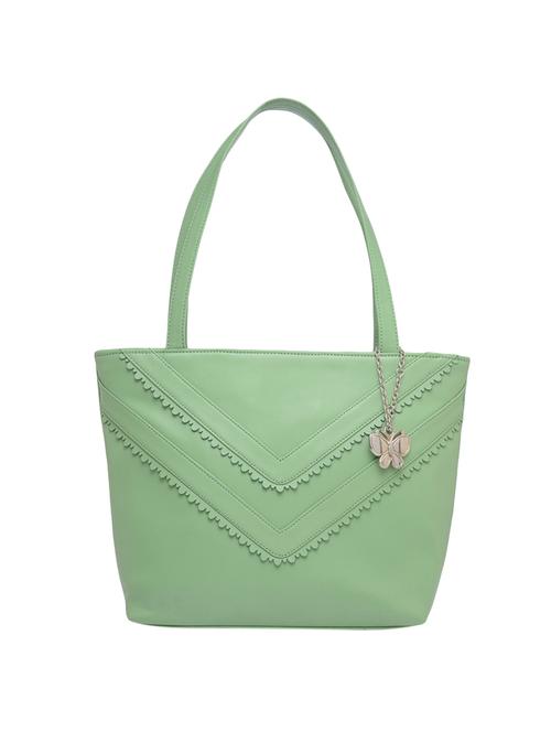 green leatherette regular handbag - 14488155 - Very Small Image - 1