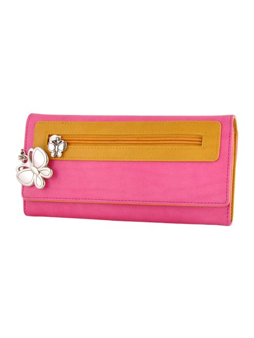 pink leatherette wallet - 14488201 - Very Small Image - 1