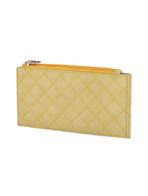 yellow leatherette wallet - 14488207 - Standard Image - 1