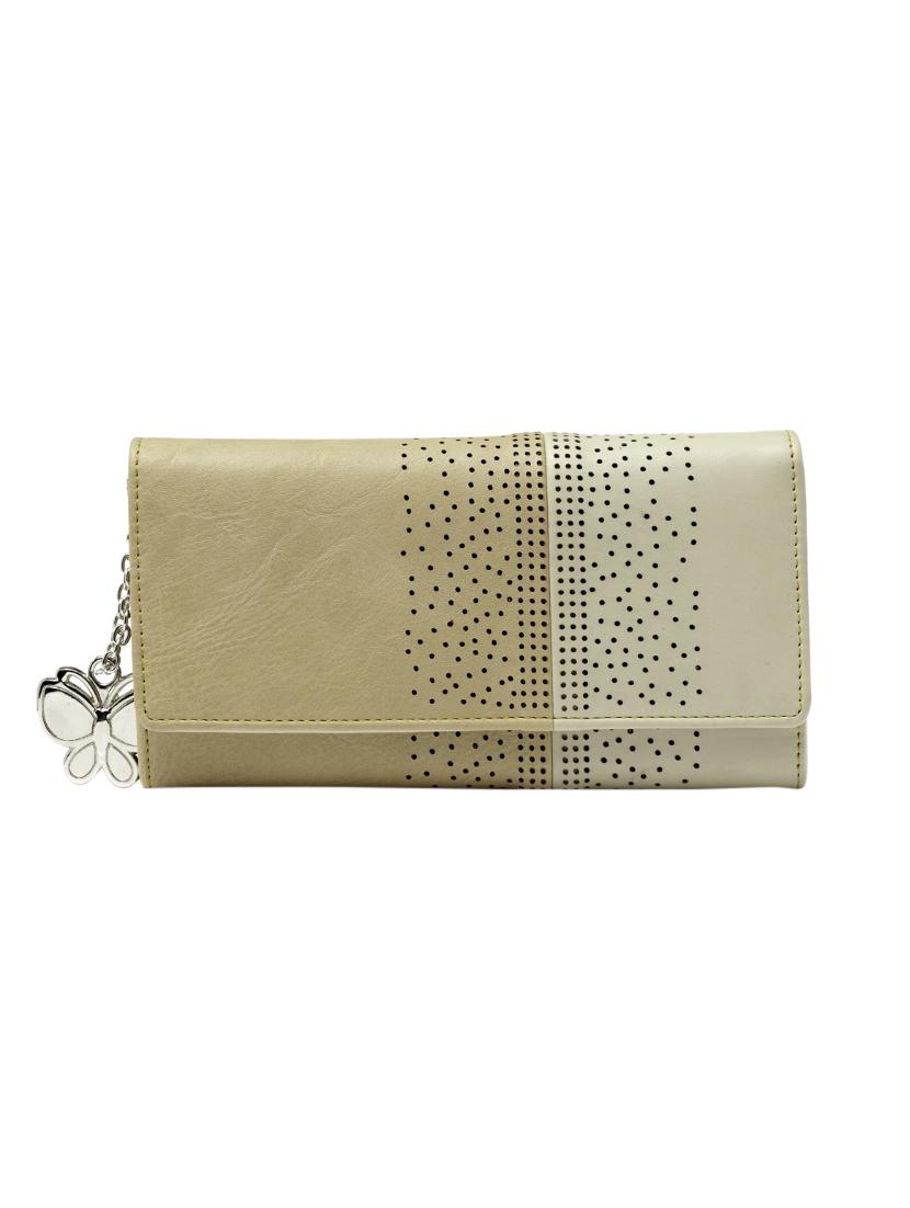 beige leatherette wallet - 14488213 - Zoom Image - 1