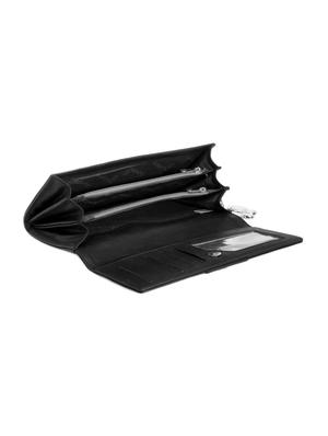 black leatherette wallet - 14488214 - Standard Image - 3
