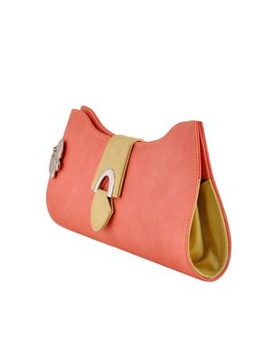 pink leatherette clutch - 14488250 - Standard Image - 4