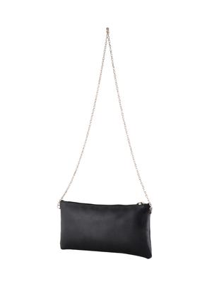 black leatherette clutch - 14488258 - Standard Image - 2