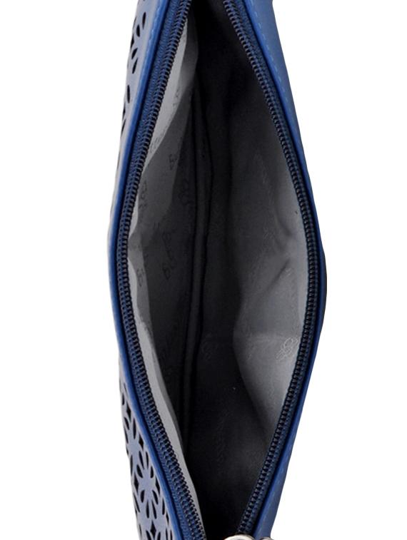 blue leatherette clutch - 14488259 - Zoom Image - 3