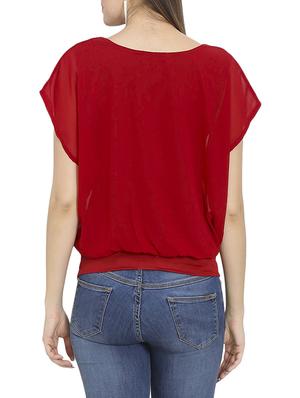 raglan sleeved blouson top - 14488391 - Standard Image - 3