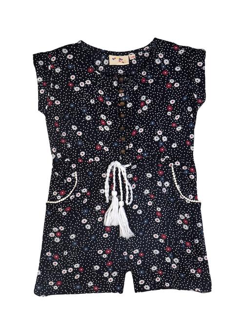 black rayon playsuit - 14488711 - Very Small Image - 1