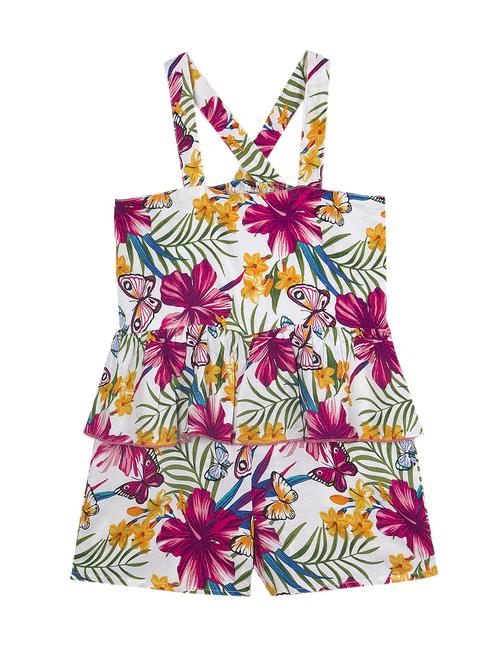multi colored rayon playsuit - 14488714 - Very Small Image - 1